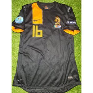 Van Persie Netherlands Holland 2012 EURO CUP PLAYER ISSUE Soccer Away Jersey L